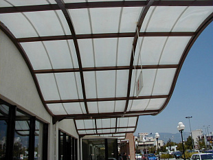 Монолитный поликарбонат Моногаль 10,0 мм Бронза, Опал 2,05х3,05