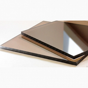 2 мм бронза 25 % (темный) монолитный поликарбонат NOVATTRO GUARD2,05*3,05