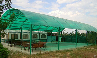 Сотовый поликарбонат Polygal Колибри 10мм Зеленый 2,10x12,00