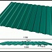 Профилированный лист С8х1150(ПЭ-01-0,45) Зеленый мох