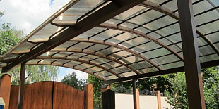 Сотовый поликарбонат Novattro 6мм бронза 2,10х12,0