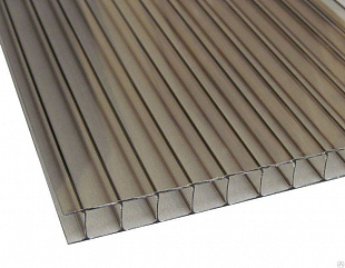 Сотовый поликарбонат Berolux 8мм бронза 2,10x12,00