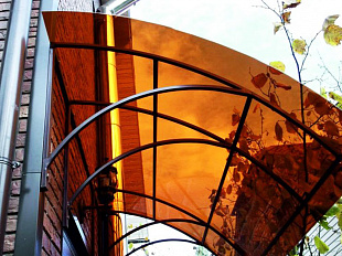 4 мм терракот монолитный поликарбонат NOVATTRO GUARD2,05*3,05