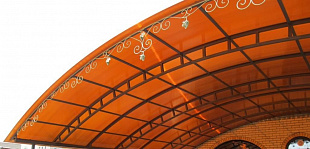 Сотовый поликарбонат Novattro 4мм терракотовый 2,10х12,0