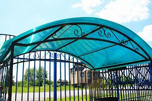 Сотовый поликарбонат Polygal Стандарт 4мм Бирюза 2,10x12,00