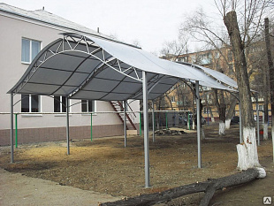 Сотовый поликарбонат Polygal Колибри 8мм Серебро 2,10x12,00