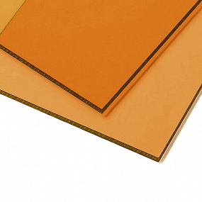 4 мм терракот монолитный поликарбонат NOVATTRO GUARD2,05*3,05