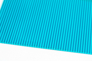 Сотовый поликарбонат Novattro 4мм бирюза 2,10х12,0