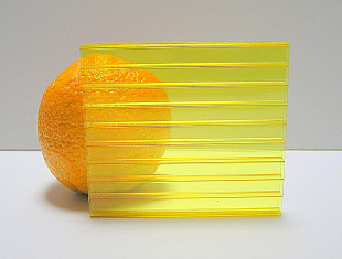 Сотовый поликарбонат Polygal Стандарт 10мм желтый 2,10x12,00