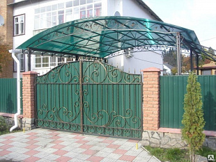 Сотовый поликарбонат Polygal Колибри 8мм Зеленый 2,10x12,00