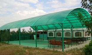Сотовый поликарбонат Polygal Колибри 6мм Зеленый 2,10x12,00