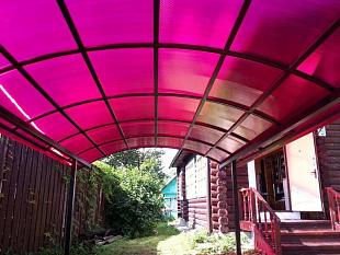 Сотовый поликарбонат Novattro 4мм гранат 2,10х12,0