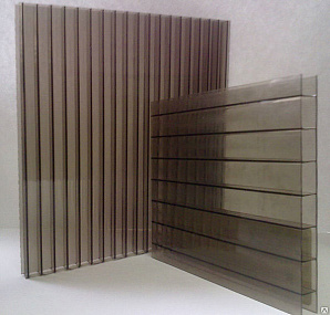 Сотовый поликарбонат Novattro 6мм бронза 2,10х12,0