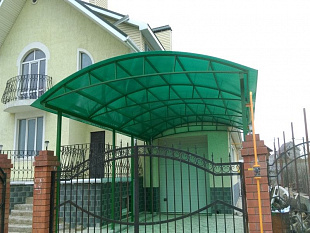 Сотовый поликарбонат Novattro 4мм зеленый 2,10х12,0