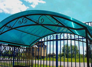 Сотовый поликарбонат Berolux 6мм бирюза 2,10x12,00