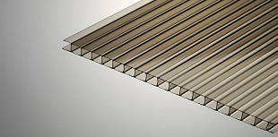 Сотовый поликарбонат Sotalight 6мм бронза 2,10x12,00