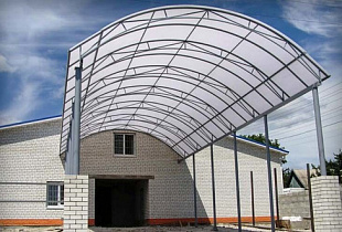 Сотовый поликарбонат Polygal Практичный 10мм Белый 2,10x12,00