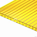 Сотовый поликарбонат Polygal Колибри 8мм Желтый 2,10x12,00