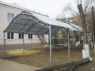 Сотовый поликарбонат Polygal Колибри 10мм Серебро 2,10x12,00