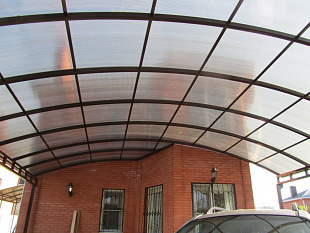 Сотовый поликарбонат Polygal Стандарт 4мм Серебро 2,10x12,00