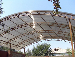 Сотовый поликарбонат Novattro 6мм бронза 2,10х12,0