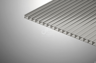 Сотовый поликарбонат Polygal Стандарт 4мм Серебро 2,10x12,00