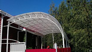 Сотовый поликарбонат Polygal Колибри 10мм Белый 2,10x12,00