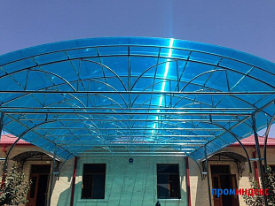 Сотовый поликарбонат Polygal Стандарт 4мм Бирюза 2,10x12,00