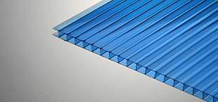 Сотовый поликарбонат Sotalight 10мм синий 2,10x12,00