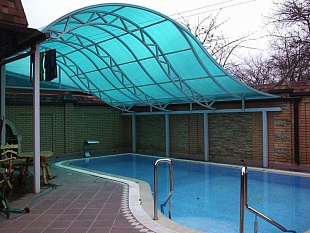 Сотовый поликарбонат Polygal Стандарт 10мм бирюза 2,10x12,00